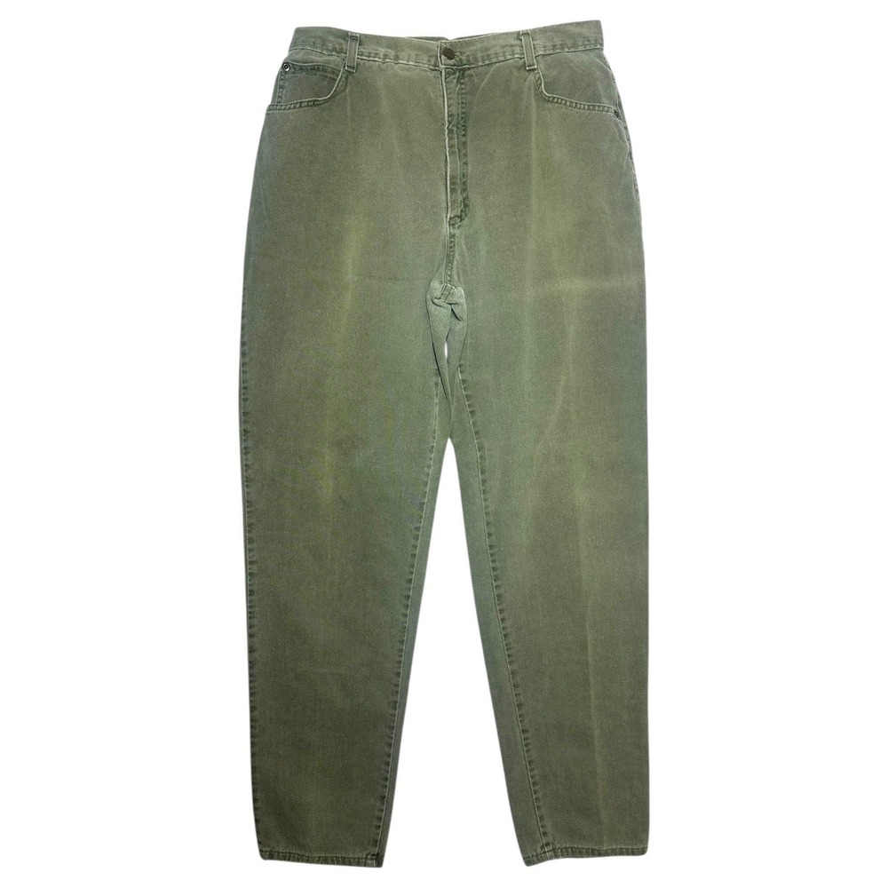 Hunt Club‎ Womens 18 Tall Olive Green High Rise Straight Leg Jeans Cotton